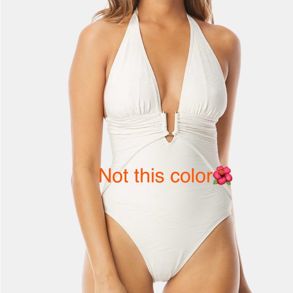 NWT Vince Camuto one pc Pacific Wave deep plunge